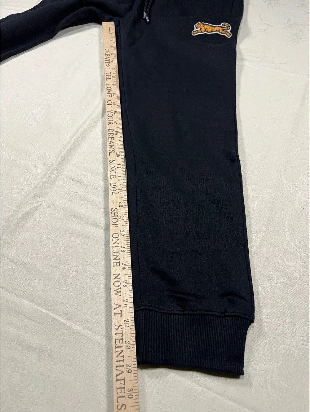 Le Tigre Black Fleece Sweatpants Size Medium Stitched